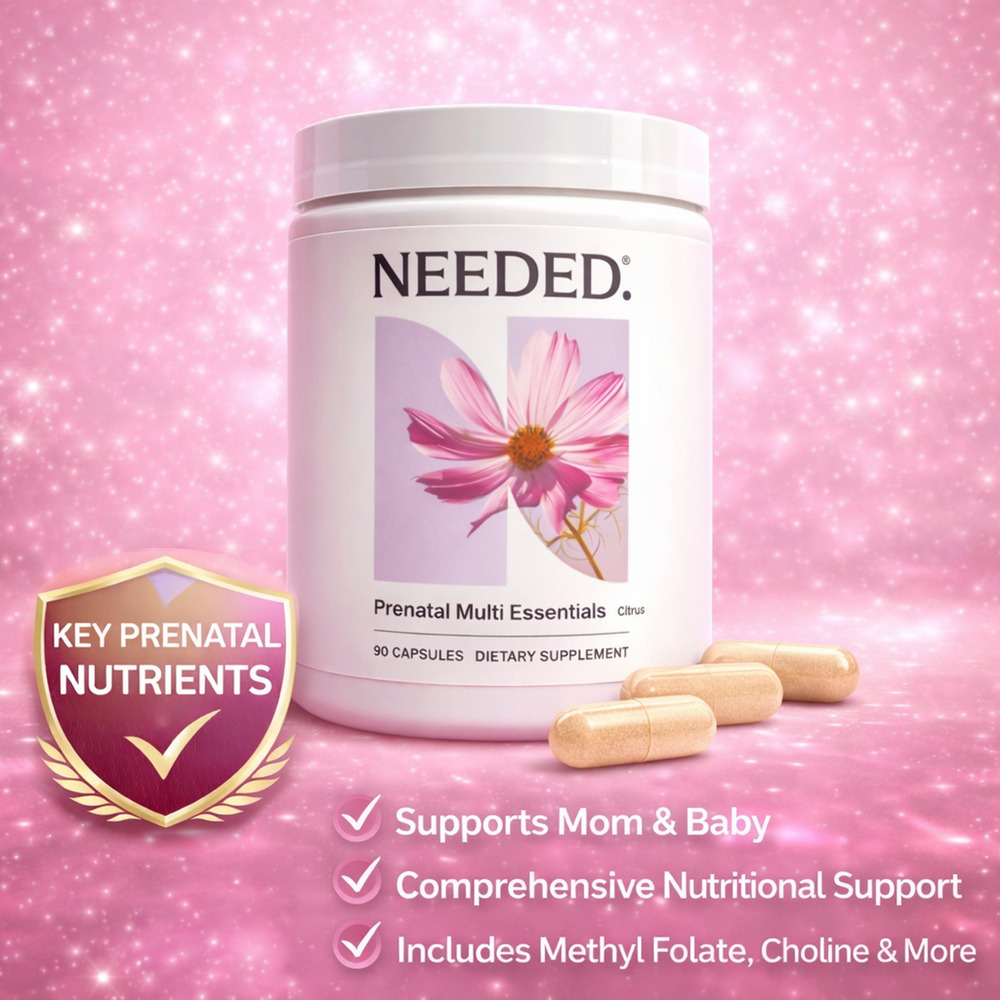 Needed Prenatal Multi Essentials 90 Capsules Prenatal Vitamins Supplement